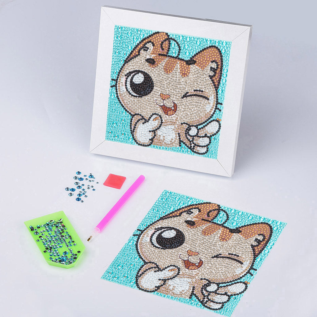 Katze | Crystal Strass Diamond Painting Kits für Kinder