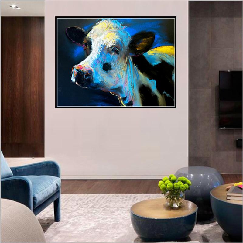 Cattle | Full Round Diamond Painting Kitscock