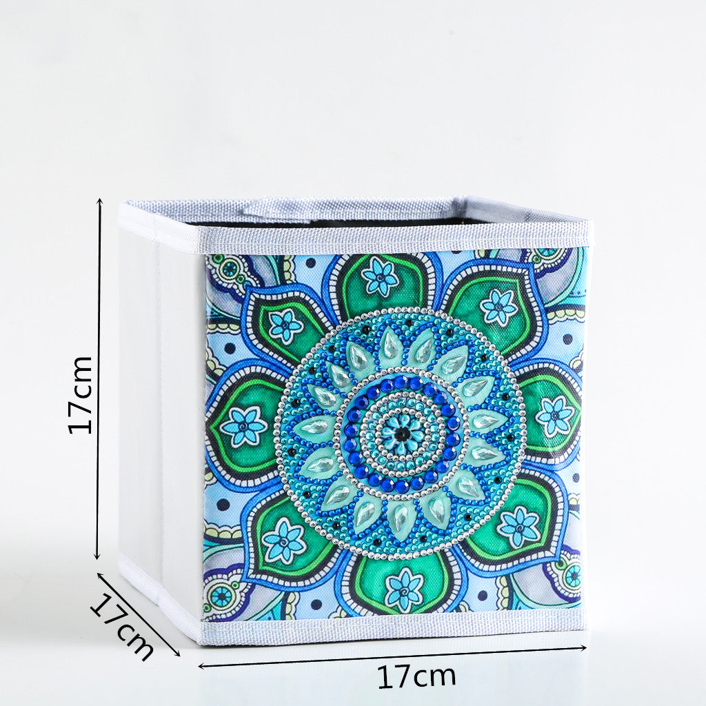 DIY Special Shaped Diamond Painting Abstract Art Mandala Flower Cloth Home Storage Box