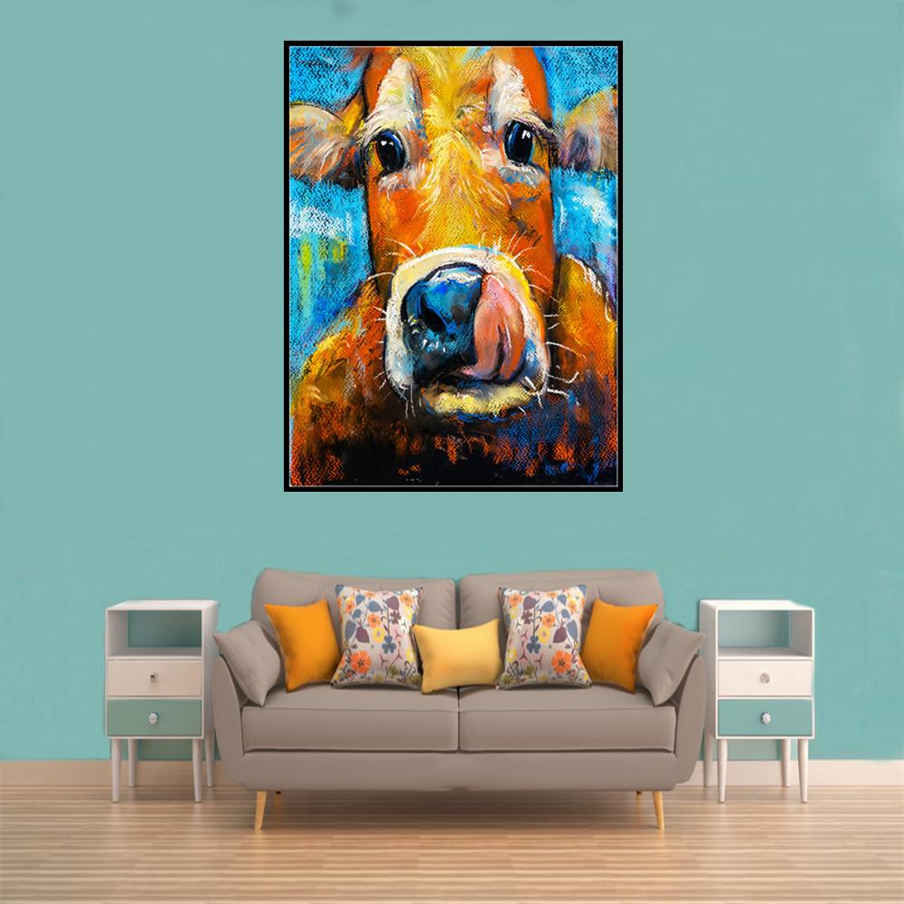 Cattle | Full Round Diamond Painting Kitscock