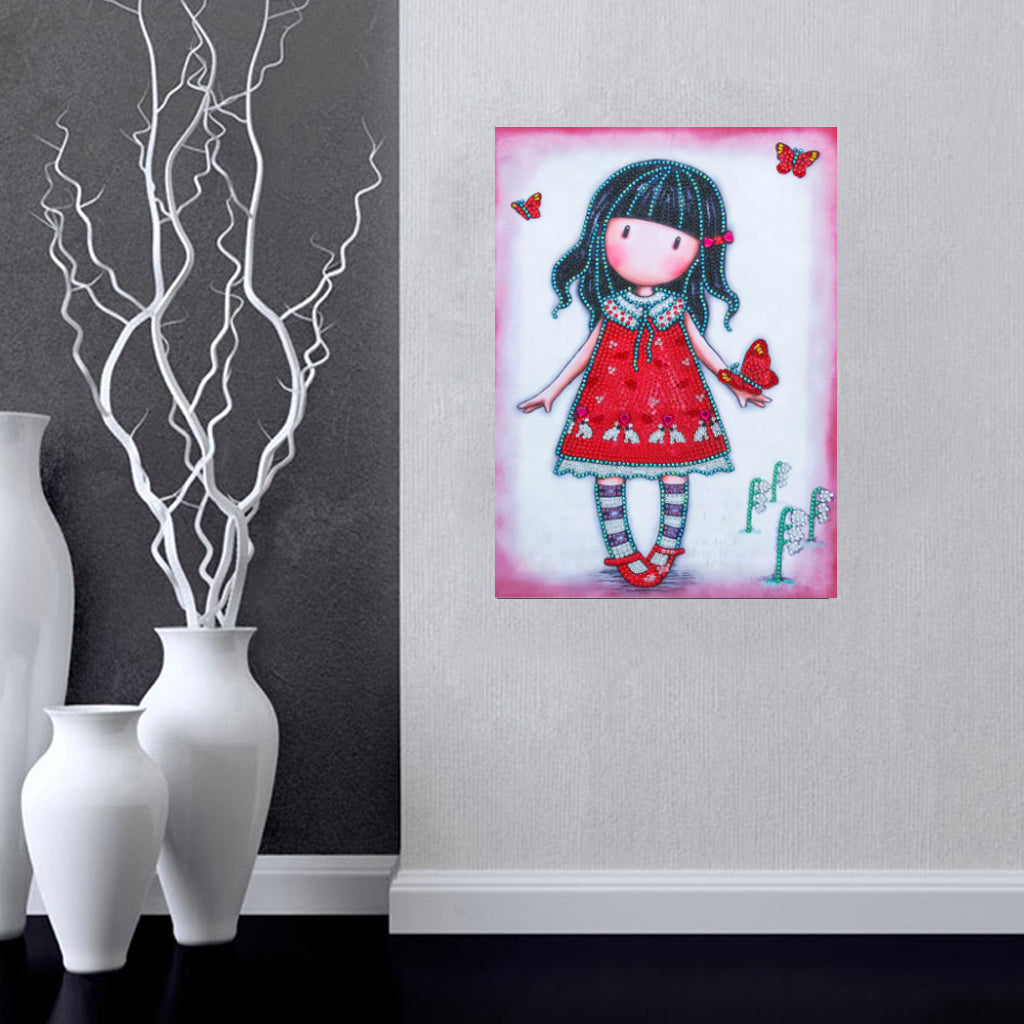 Gorjuss Girl | Special Shaped Diamond Painting Kits（30x40）