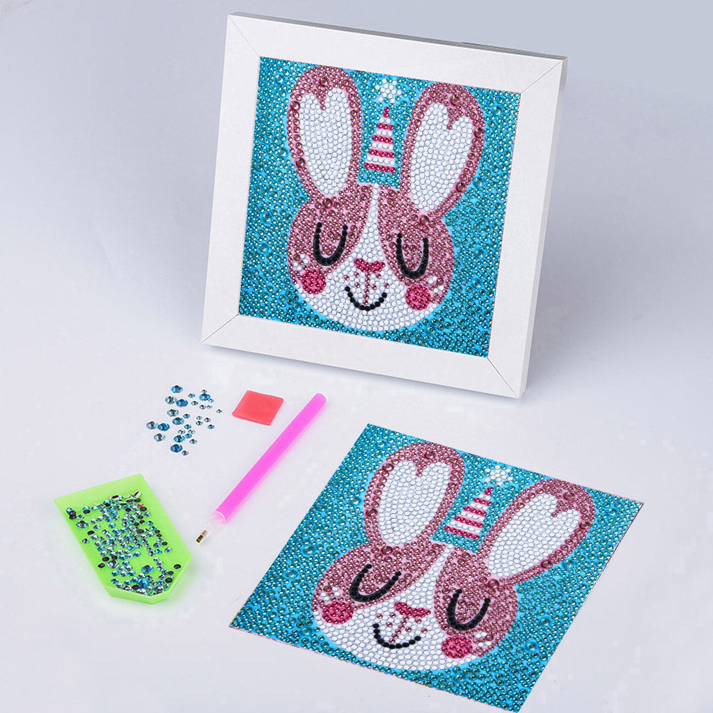 Children's Series-| rabbit | Crystal Rhinestone Full Diamond Painted-(Frameless)