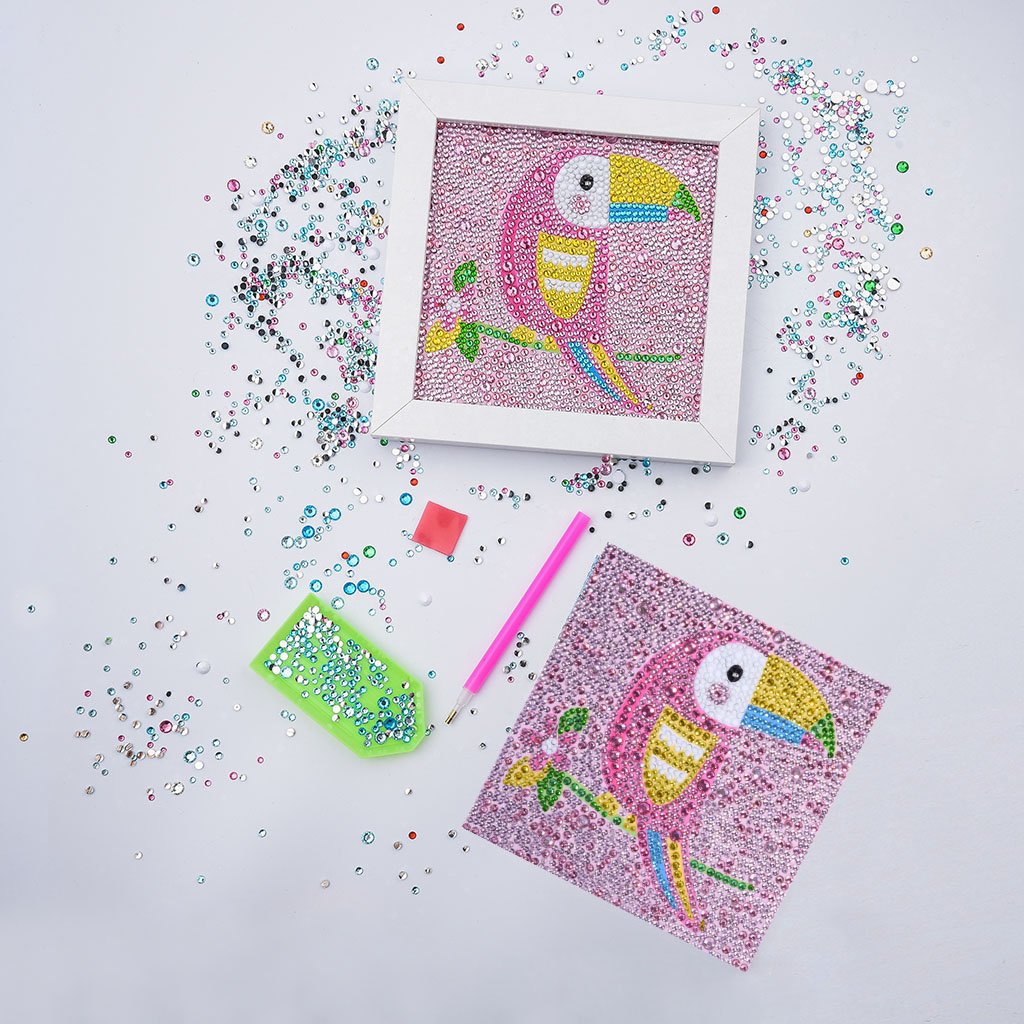 Kinderserie-| Specht | Crystal Strass Diamond Painting Kits