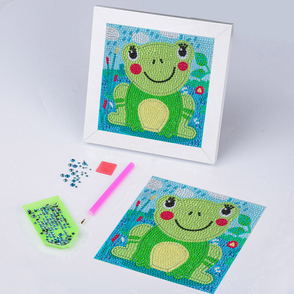 Grenouille | Kits de peinture diamant strass cristal pour enfants