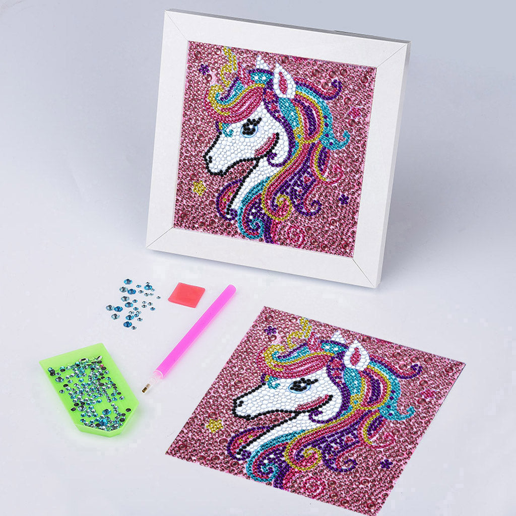 Children's Series-| unicorn | Crystal Rhinestone Full Diamond Painted-(Frameless)