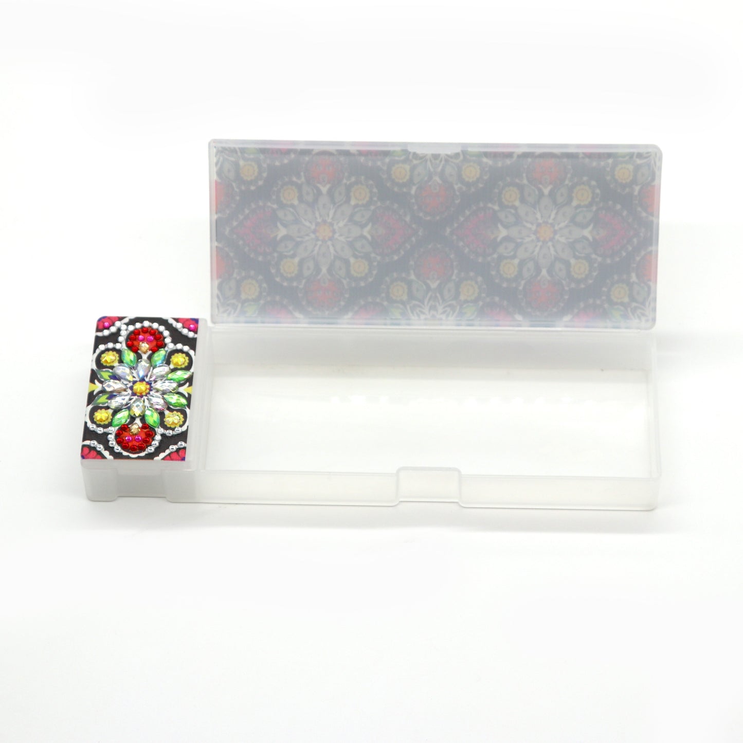 DIY Mandala Shaped Diamond Painting Pencil Box Gift