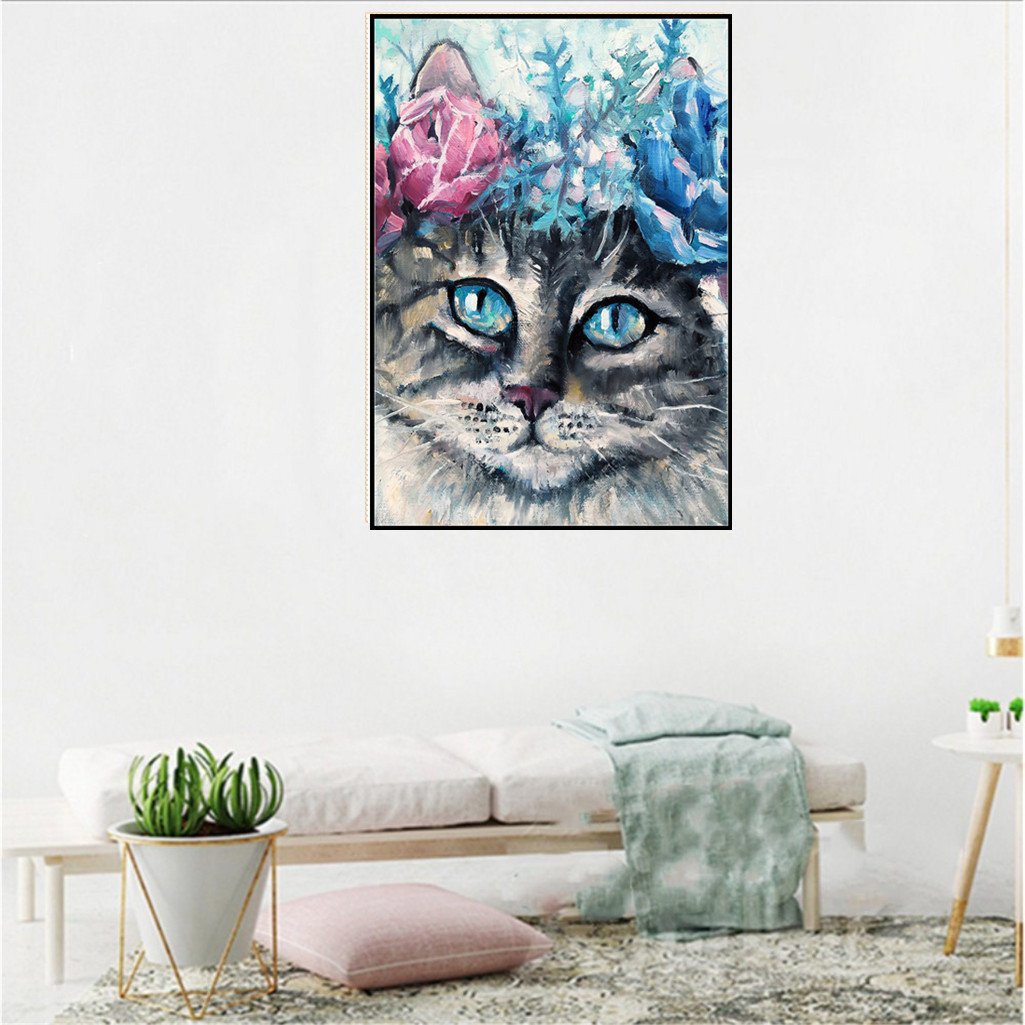 Cat | Full Round Diamond Painting Kitsswan