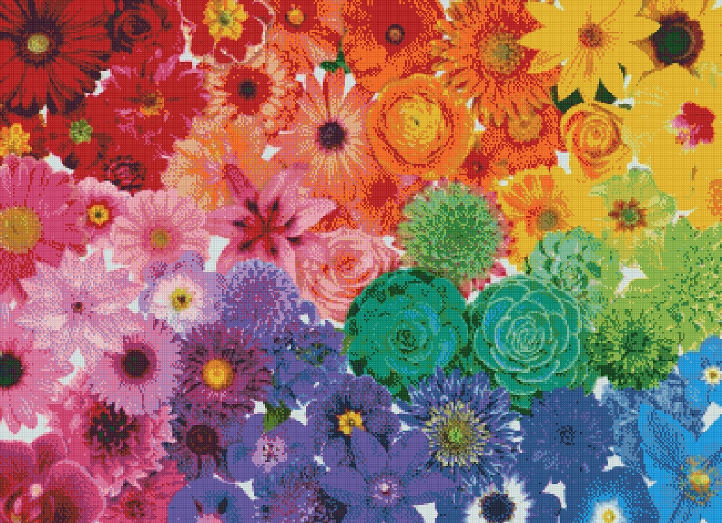 Full Round/Square Diamond Painting Kits | Flower