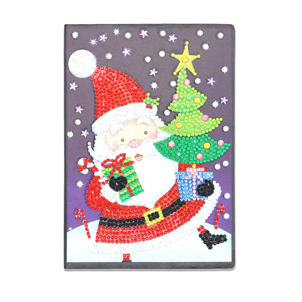 A5 5D Notebook DIY Partie Forme Spéciale Strass Journal Journal | Bonhomme de neige