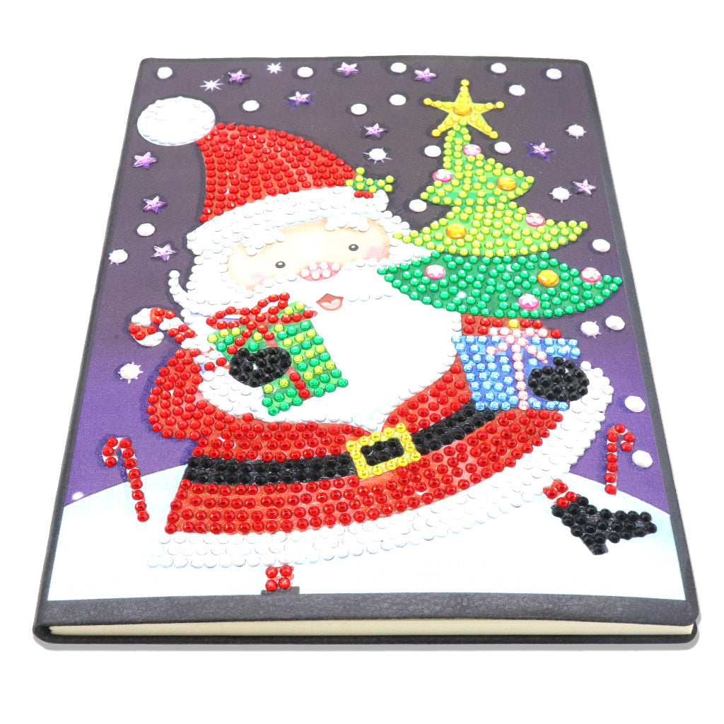 A5 5D Notebook DIY Partie Forme Spéciale Strass Journal Journal | Bonhomme de neige