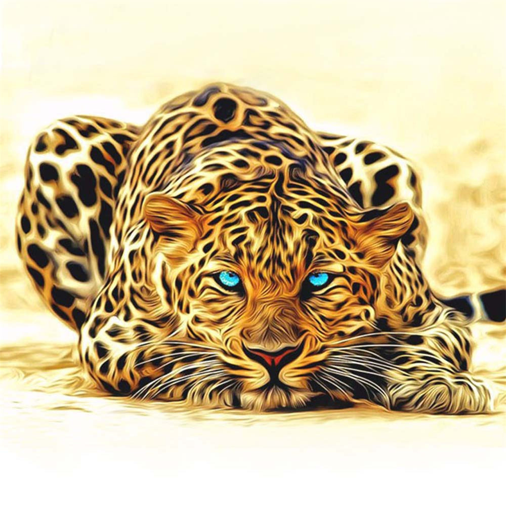 Leopard | Full Circle Diamond Painting Kit