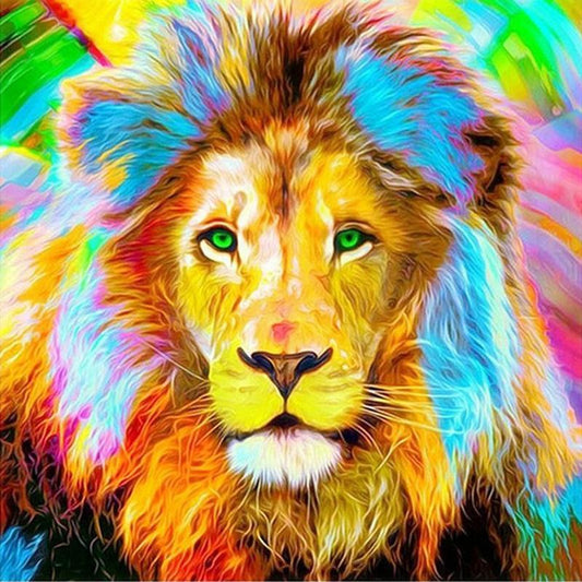 Color lion  | Full Round Diamond Painting Kits