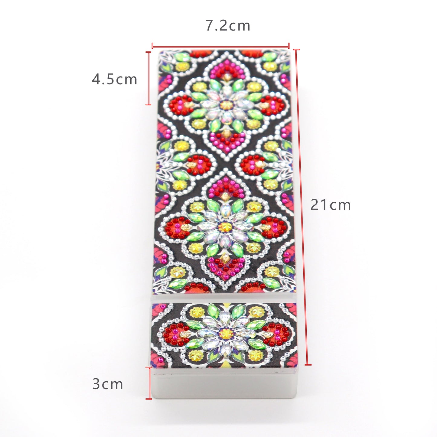 DIY Mandala Shaped Diamond Painting Pencil Box Gift