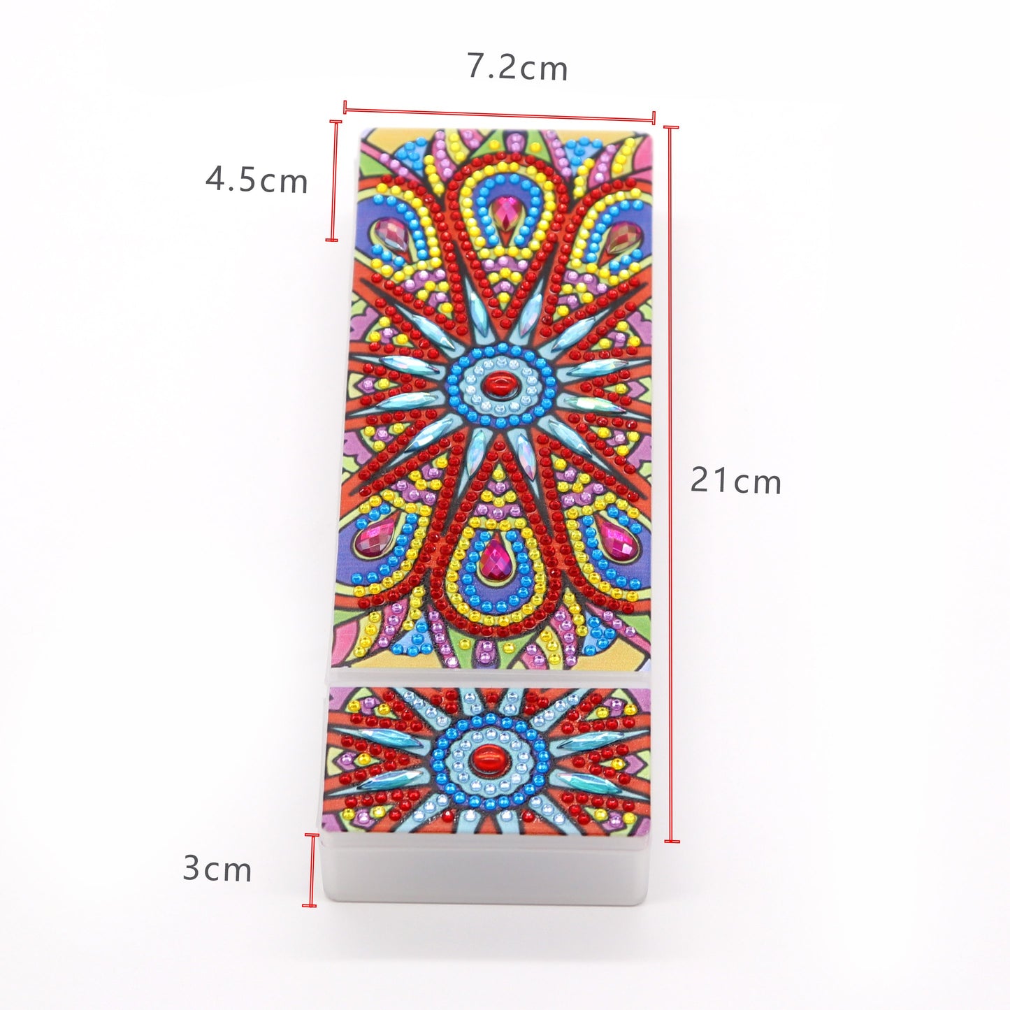 DIY Mandala Shaped Diamond Painting Pencil Box Gift