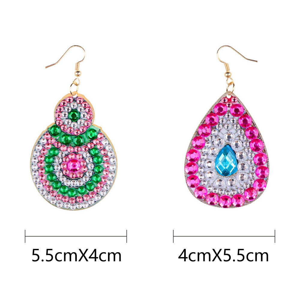 DIY Diamond Painting Earrings Handmade