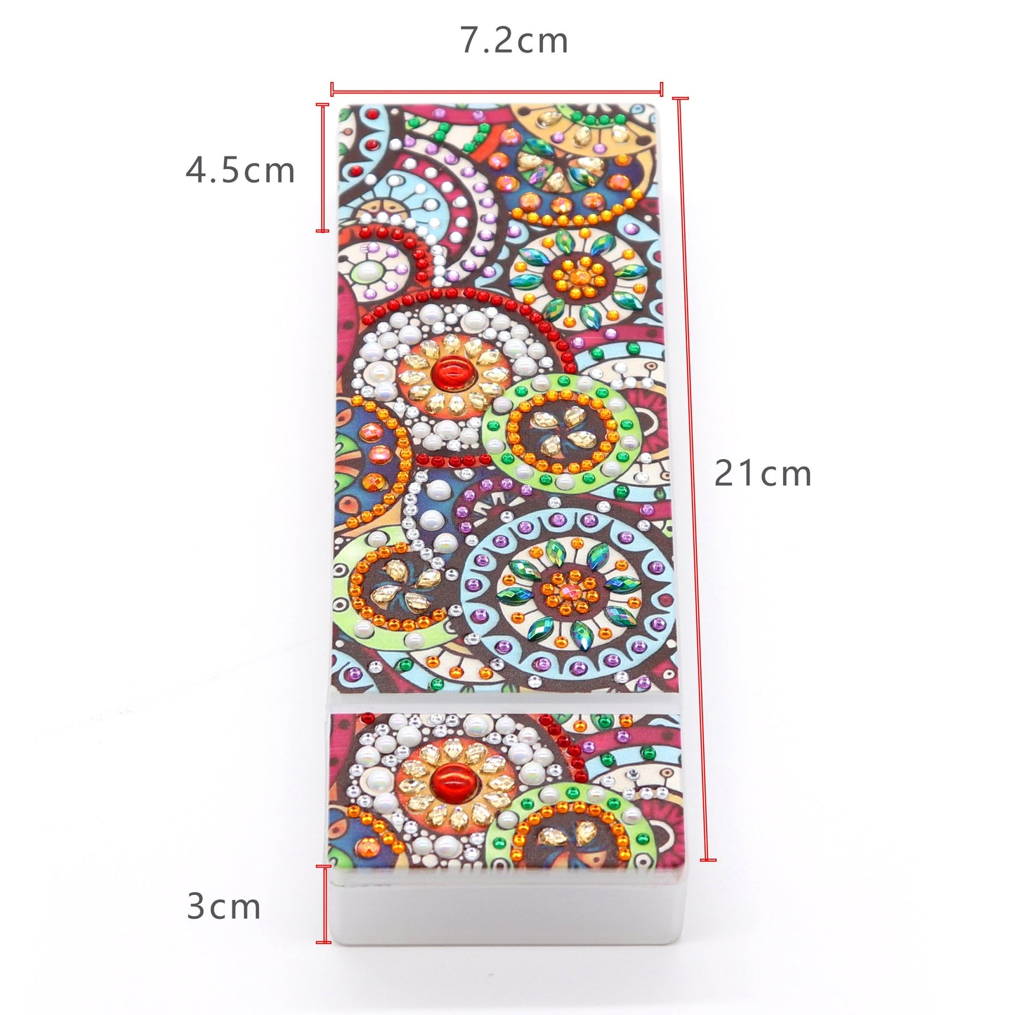 DIY Mandala Shaped Diamond Painting Pencil Box Gift