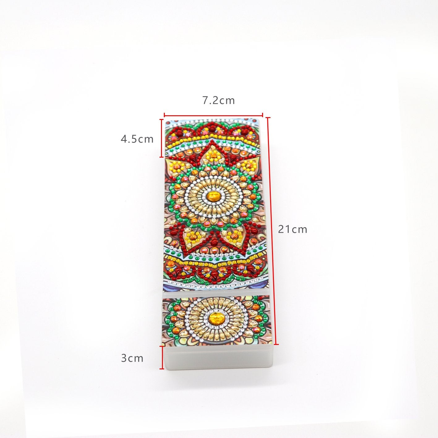 DIY Mandala Shaped Diamond Painting Pencil Box Geschenk 