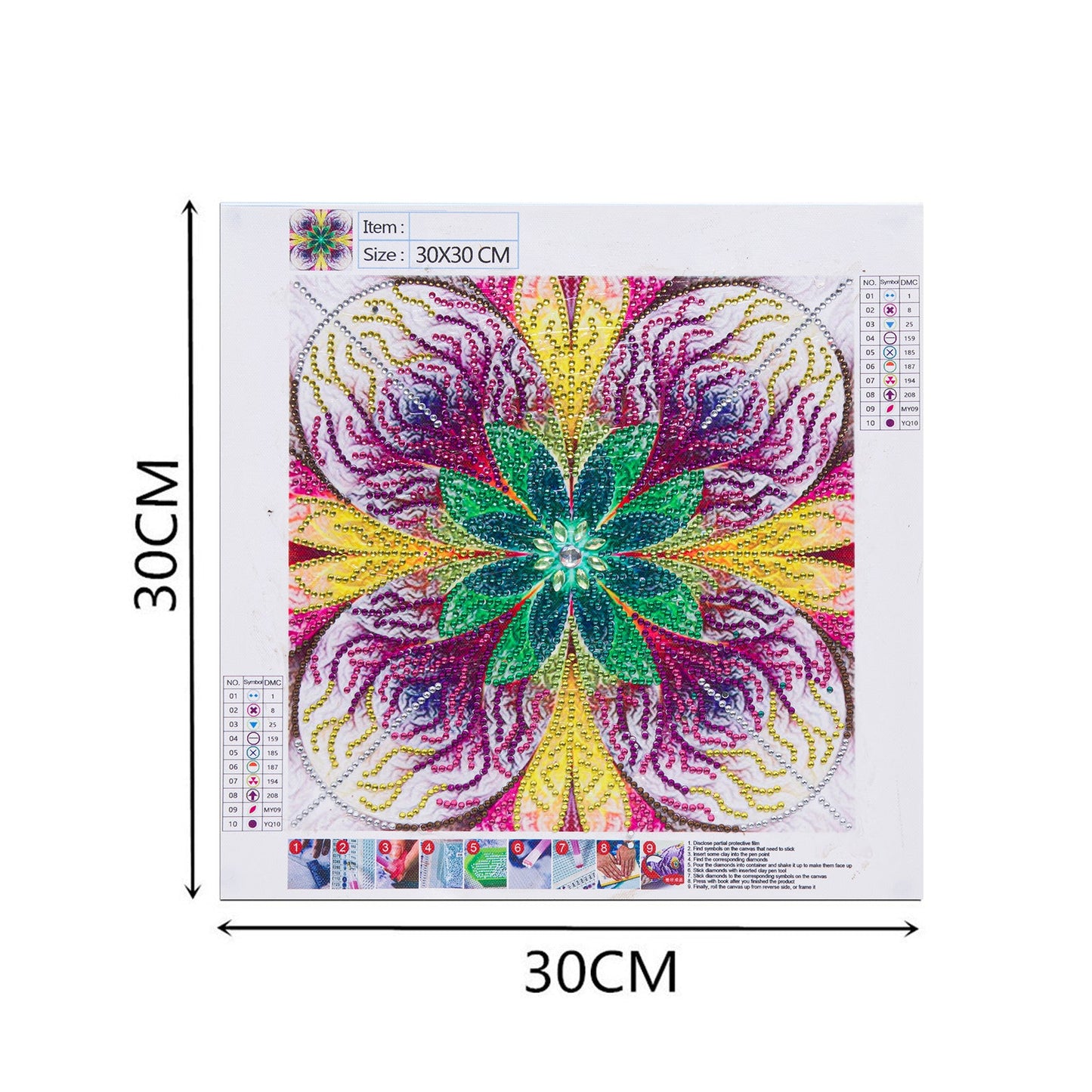 Special-shaped drill | Flower | 30x30CM