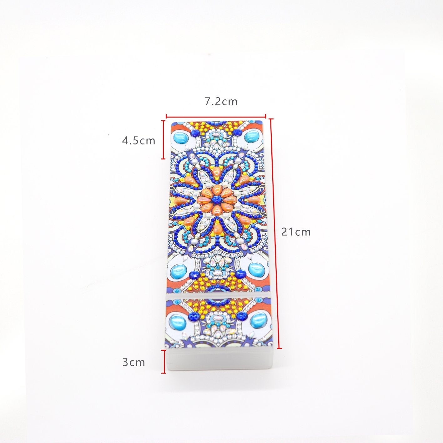 DIY Mandala Shaped Diamond Painting Pencil Box Gift