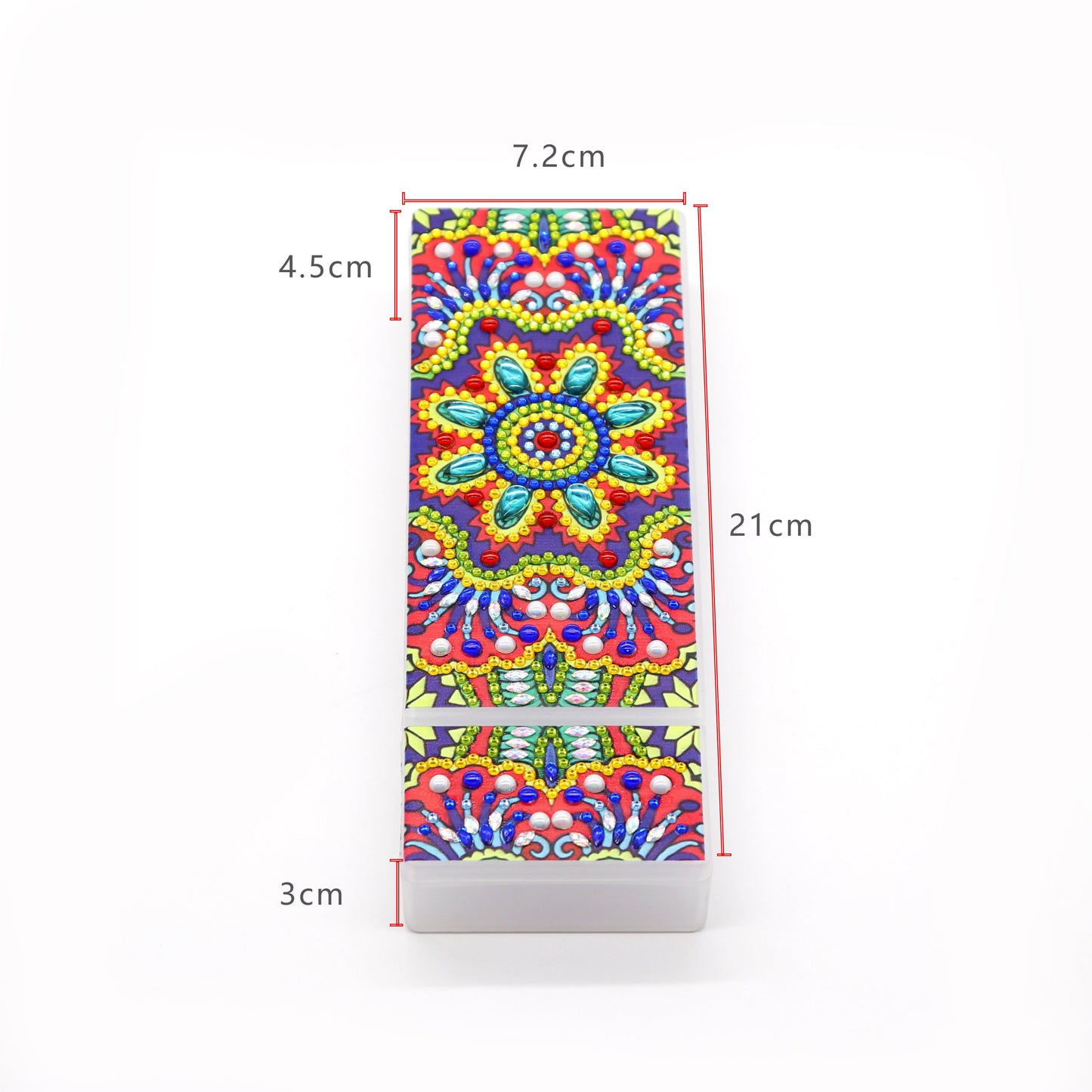 DIY Mandala Shaped Diamond Painting Pencil Box Gift