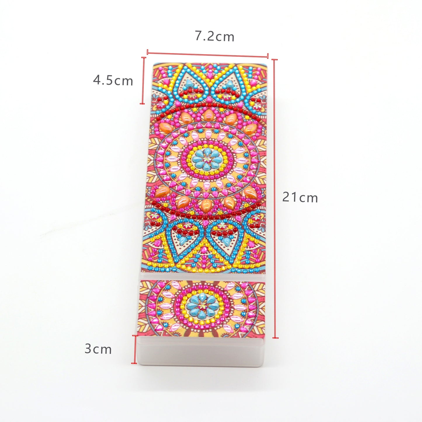 DIY Mandala Shaped Diamond Painting Pencil Box Gift