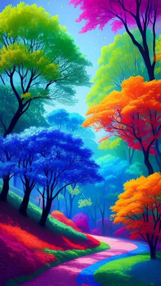 AB Diamond Painting    |  Colorful Forest