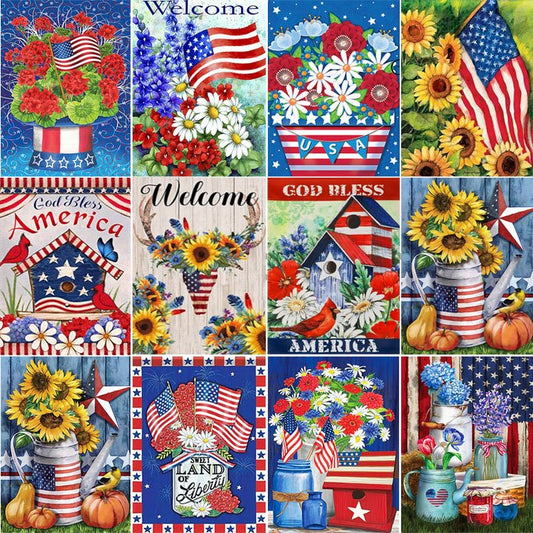 US Flag Series | Full Round Diamond Painting Kits