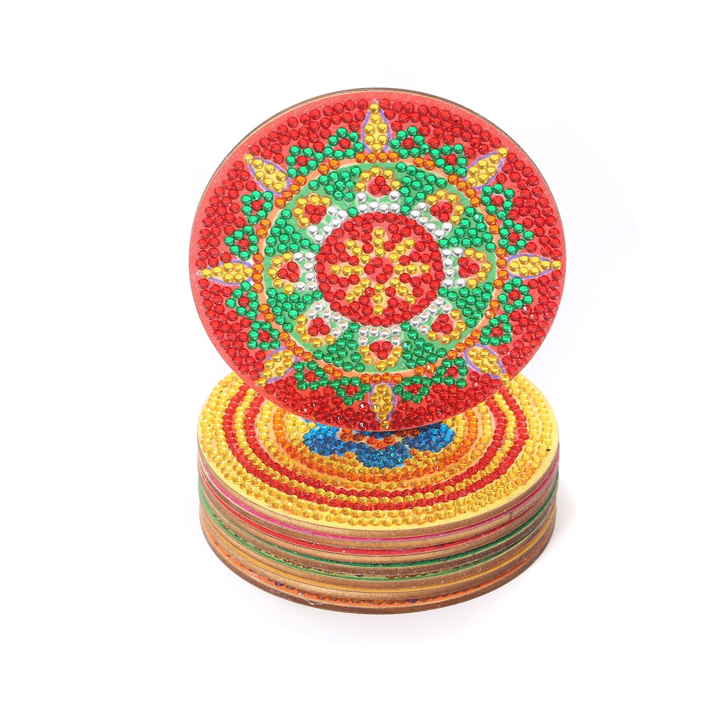 7 pcs set DIY Special Shaped Diamond Painting Coaster | Mandala