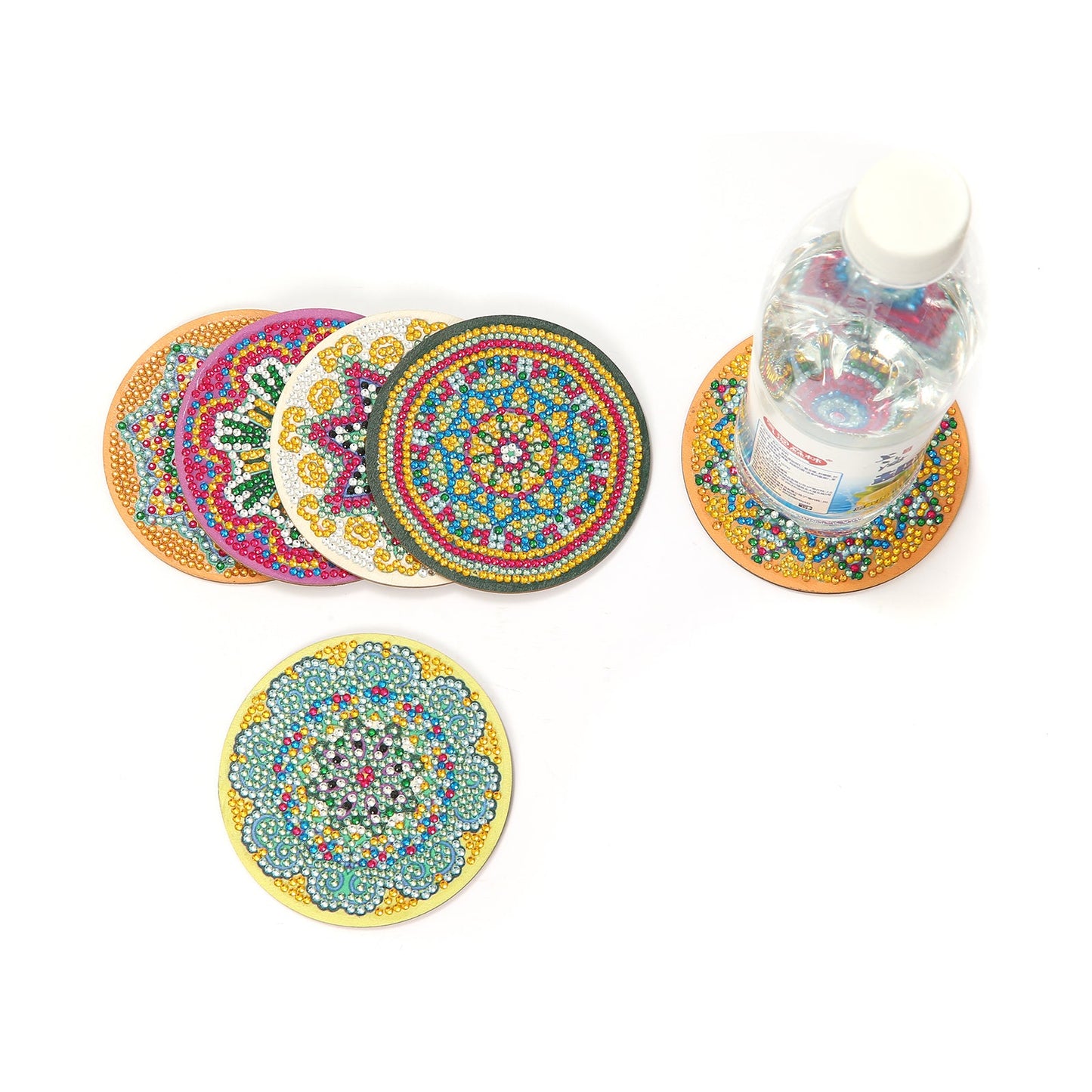 6 pcs set DIY Special Shaped Diamond Painting Coaster | Mandala