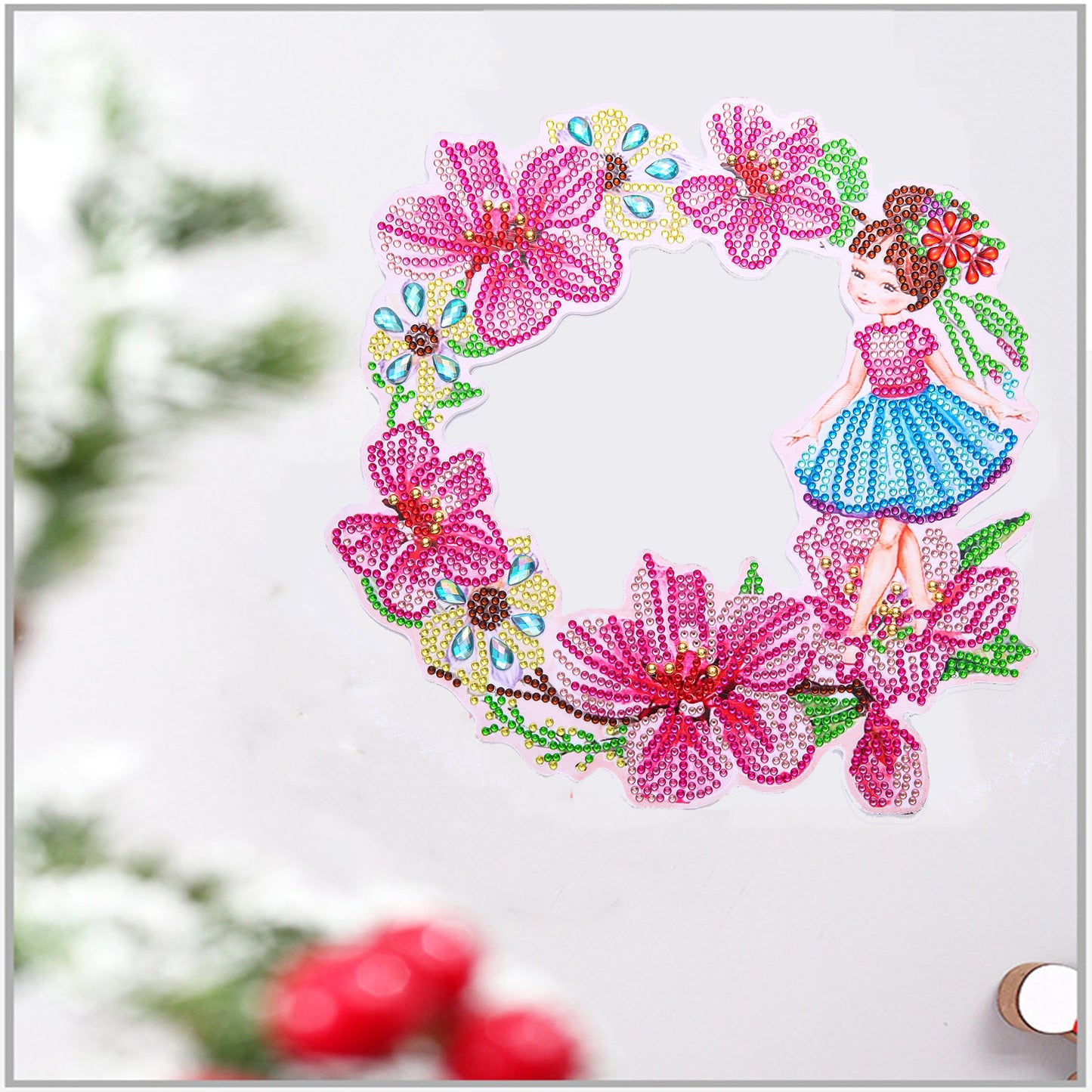 DIY Diamond Painting Wreath - Fairy