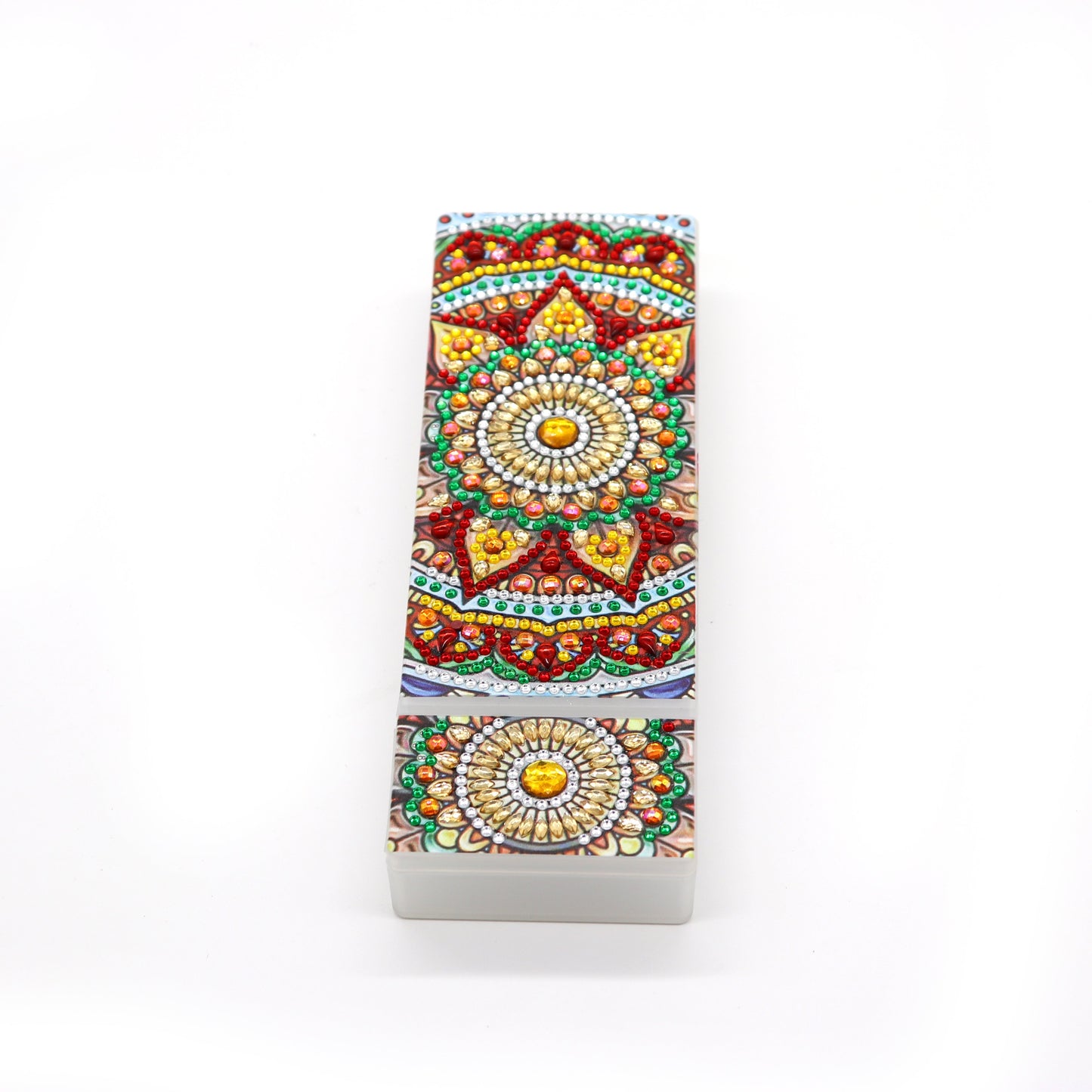 DIY Mandala Shaped Diamond Painting Pencil Box Geschenk 