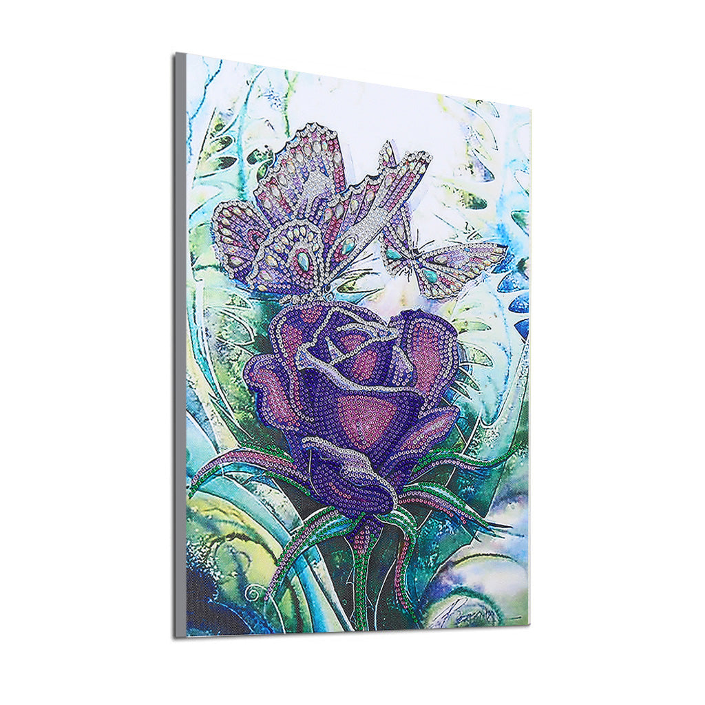 Flowers and Butterflies | Special Shaped Diamond Painting Kits