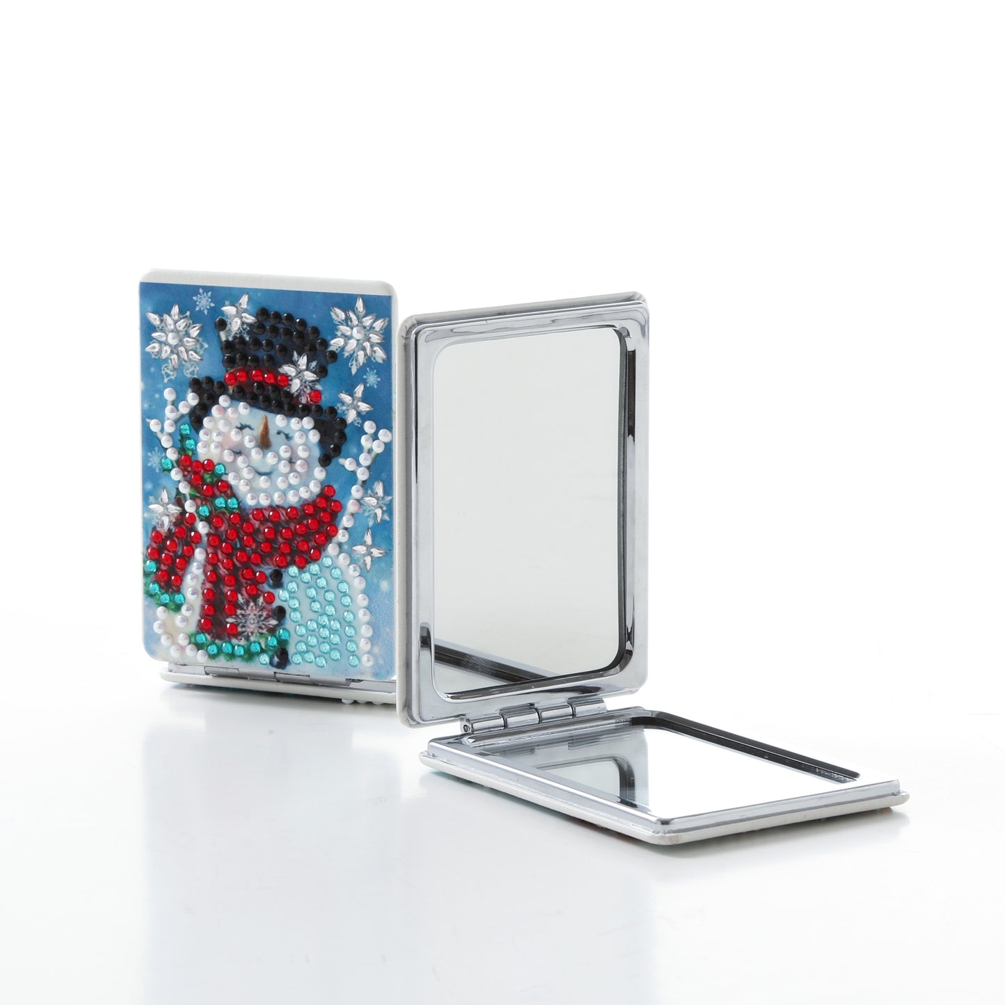 DIY Diamond Painting Creative Diamond Mini Mirror | Snowman