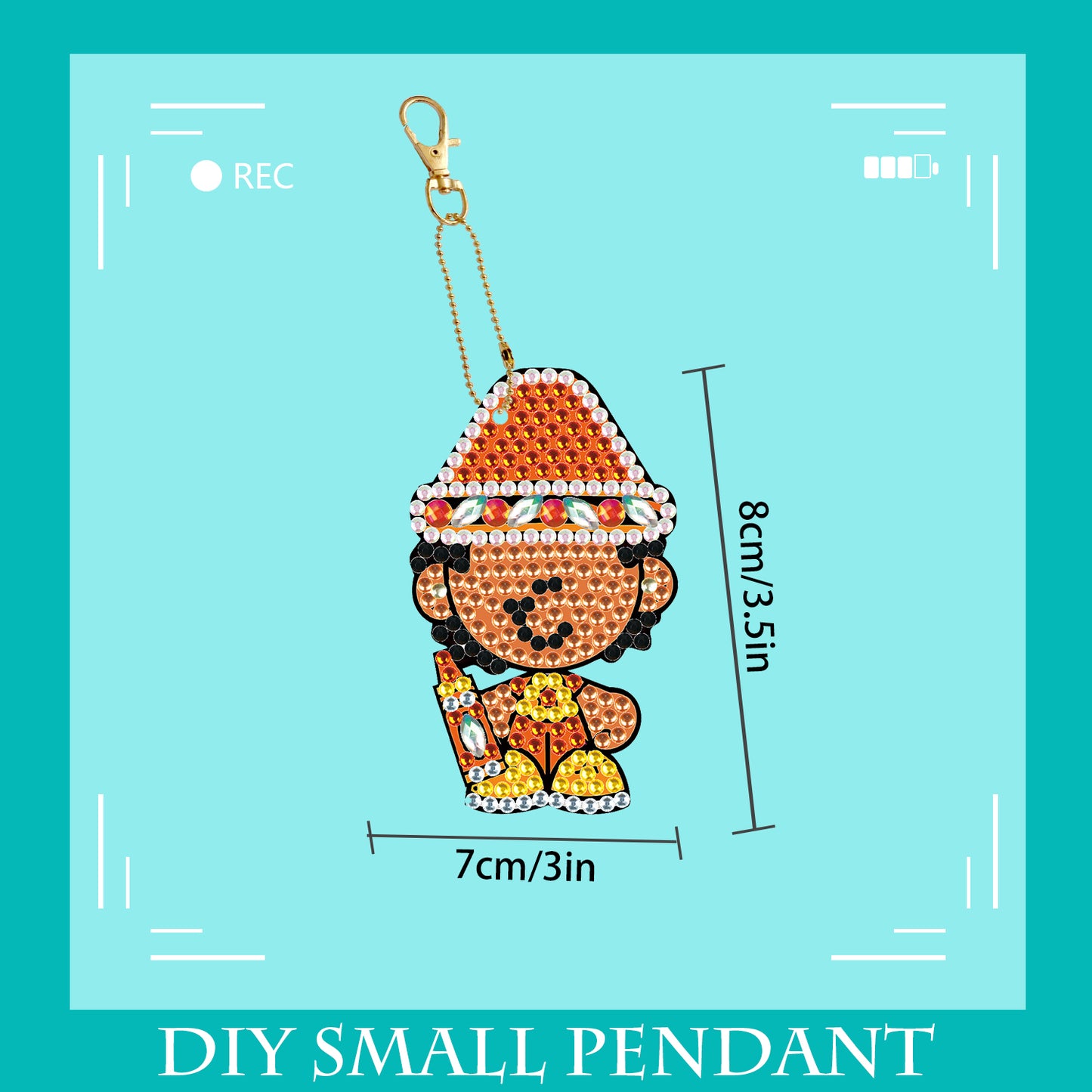 DIY keychain | Children | Double-sided | Five Piece Set