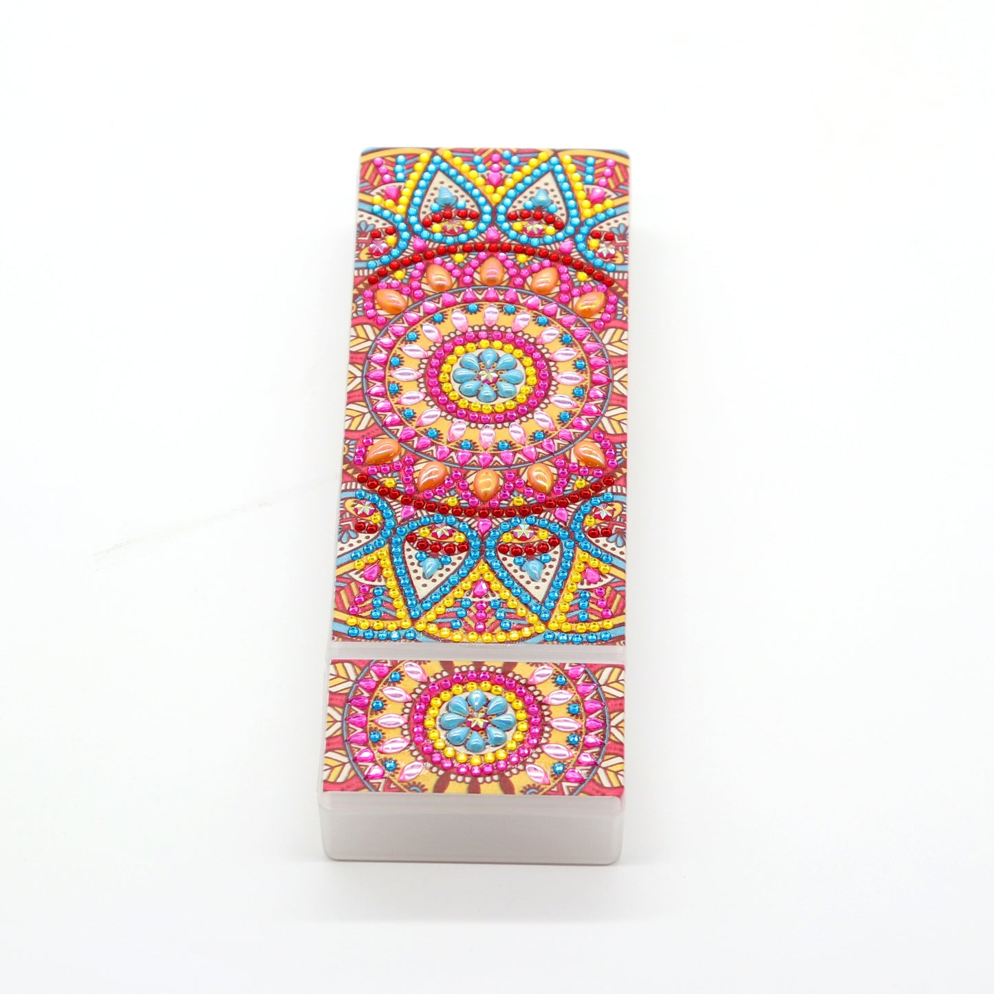 DIY Mandala Shaped Diamond Painting Pencil Box Gift