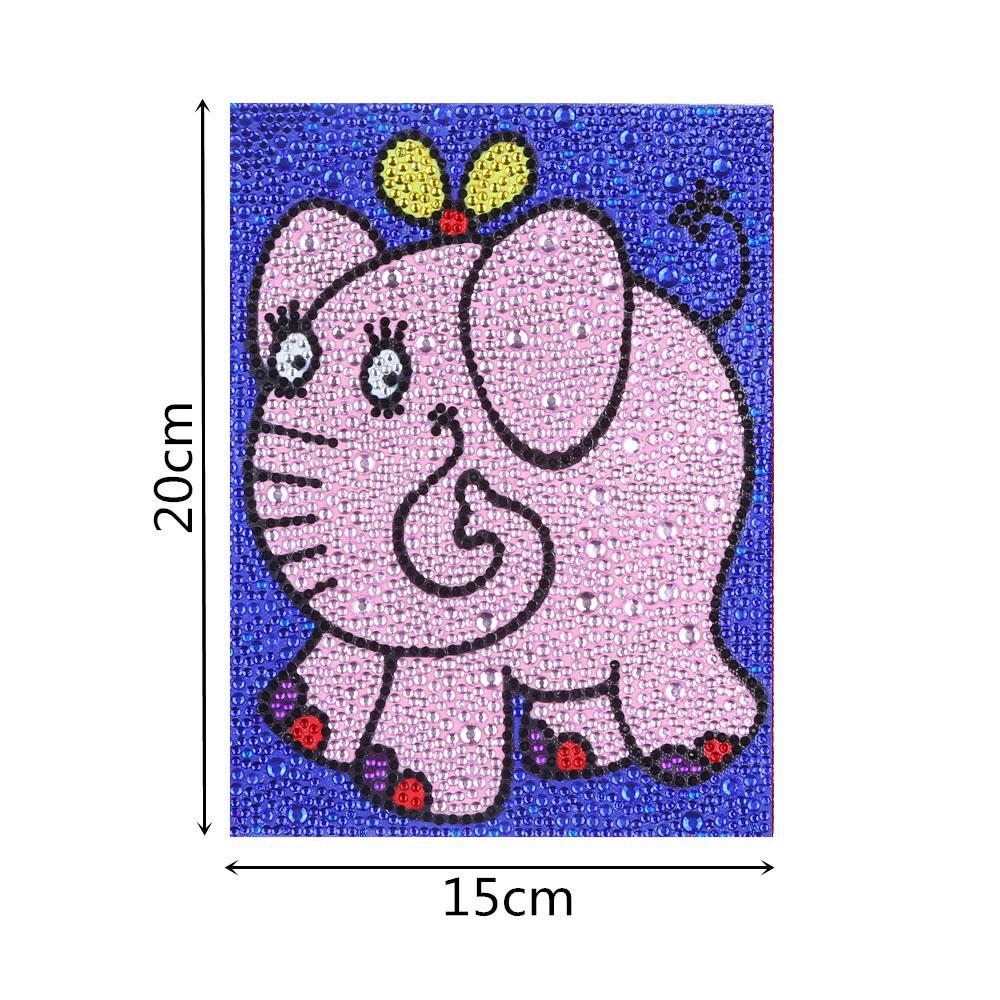Série pour enfants-| Éléphant | Kits de peinture diamant strass cristal 