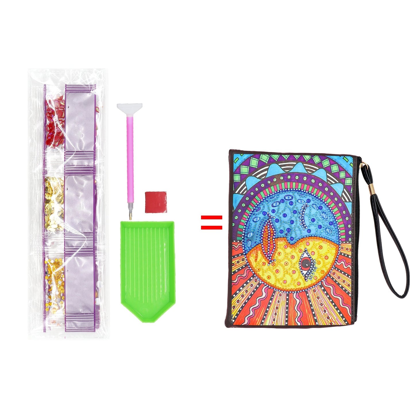 Diamond painting package DIY special-shaped diamond |Sun| handbag