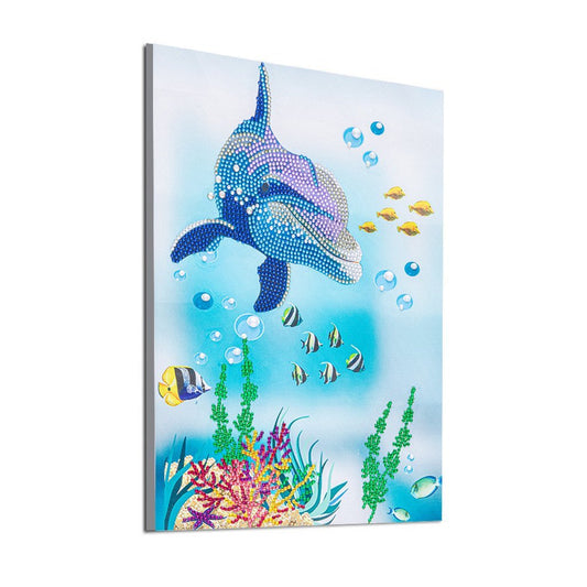 Delphin | Speziell geformt | Crystal Strass Diamond Painting Kits 