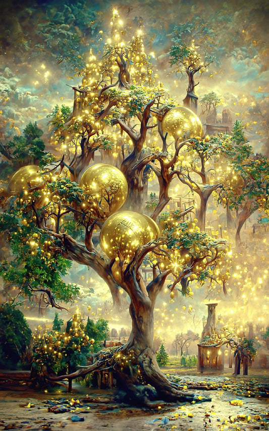 Scenery Tree | Full Round/Square Diamond Painting Kits | 40x70cm | 50x80cm