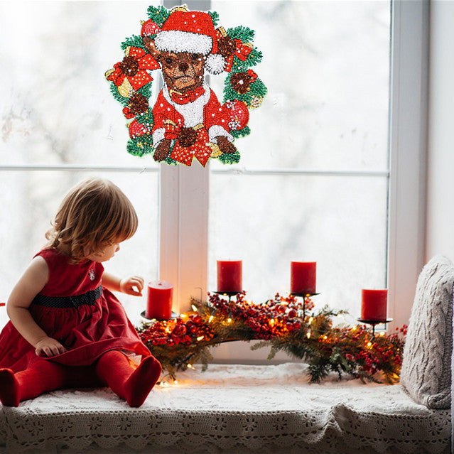 DIY Diamond Painting Wreath - Christmas