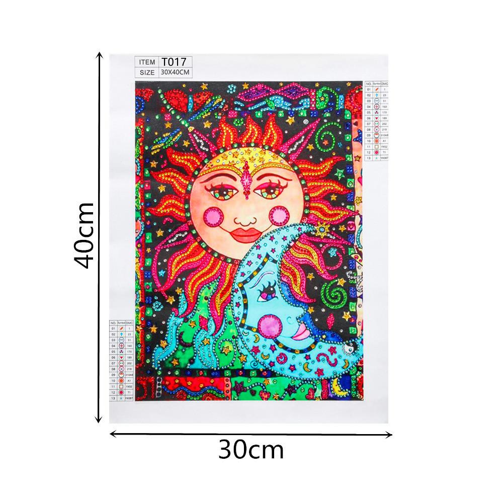 Sun and moon | Special Shaped Diamond Painting Kits