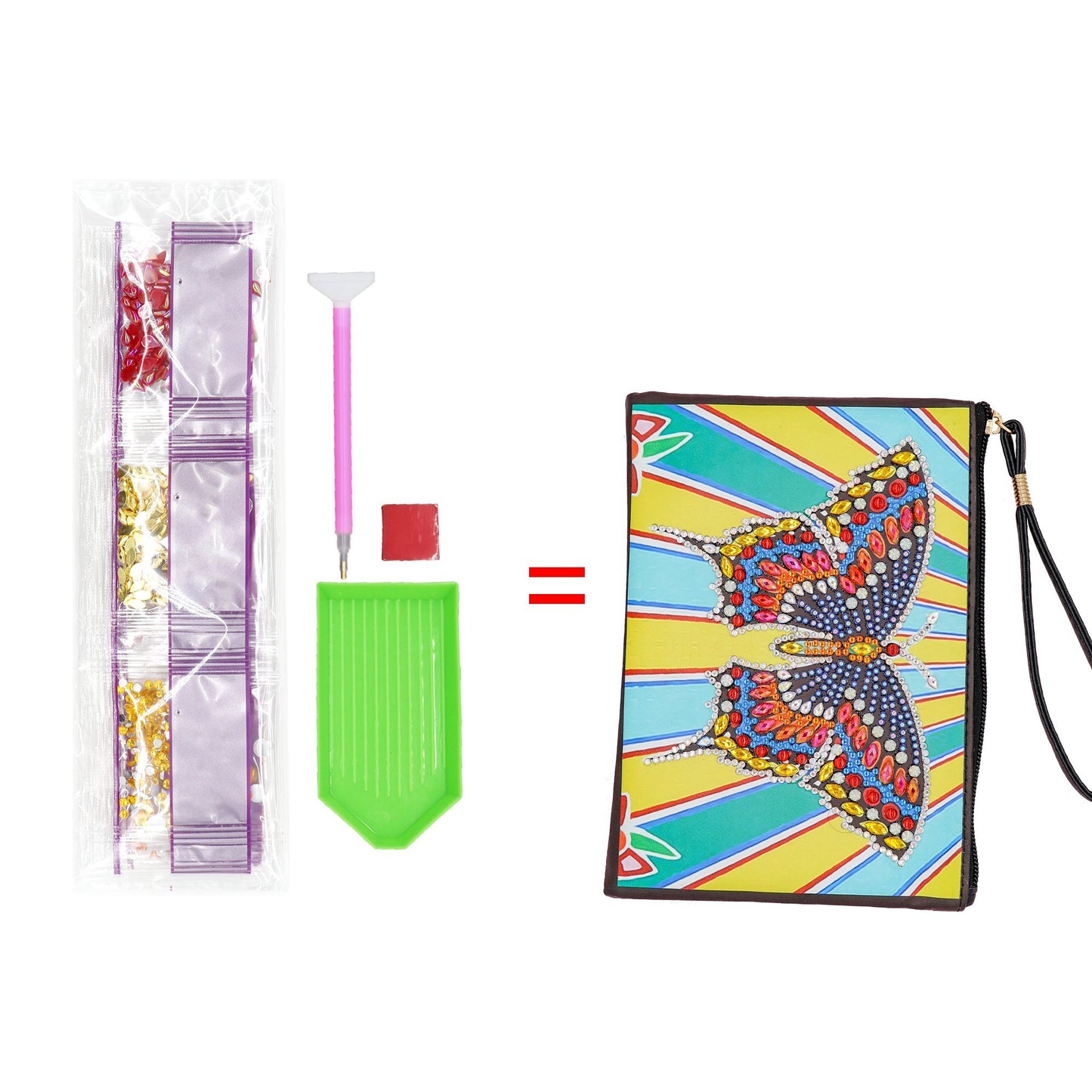 Diamond painting package DIY special-shaped diamond |Butterfly| handbag