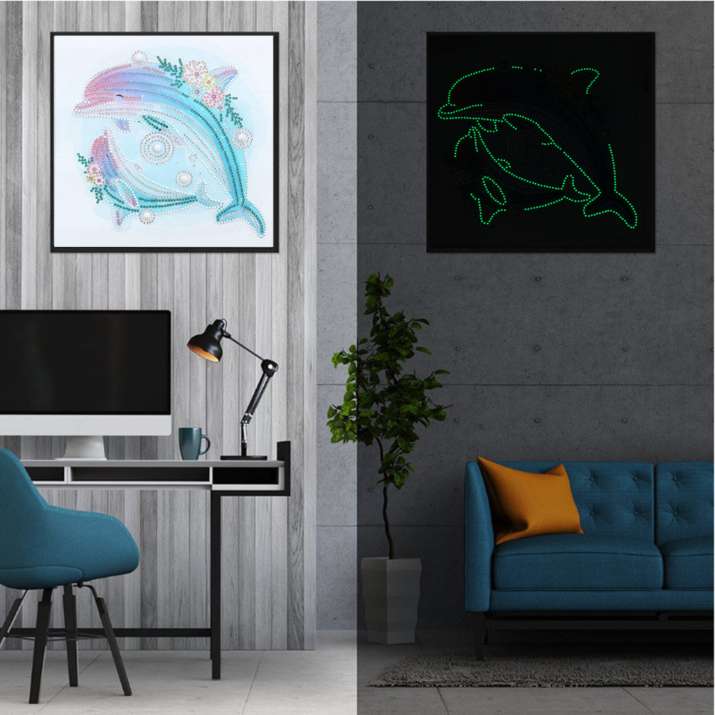 Dolphin | Luminous Diamond Painting Kits