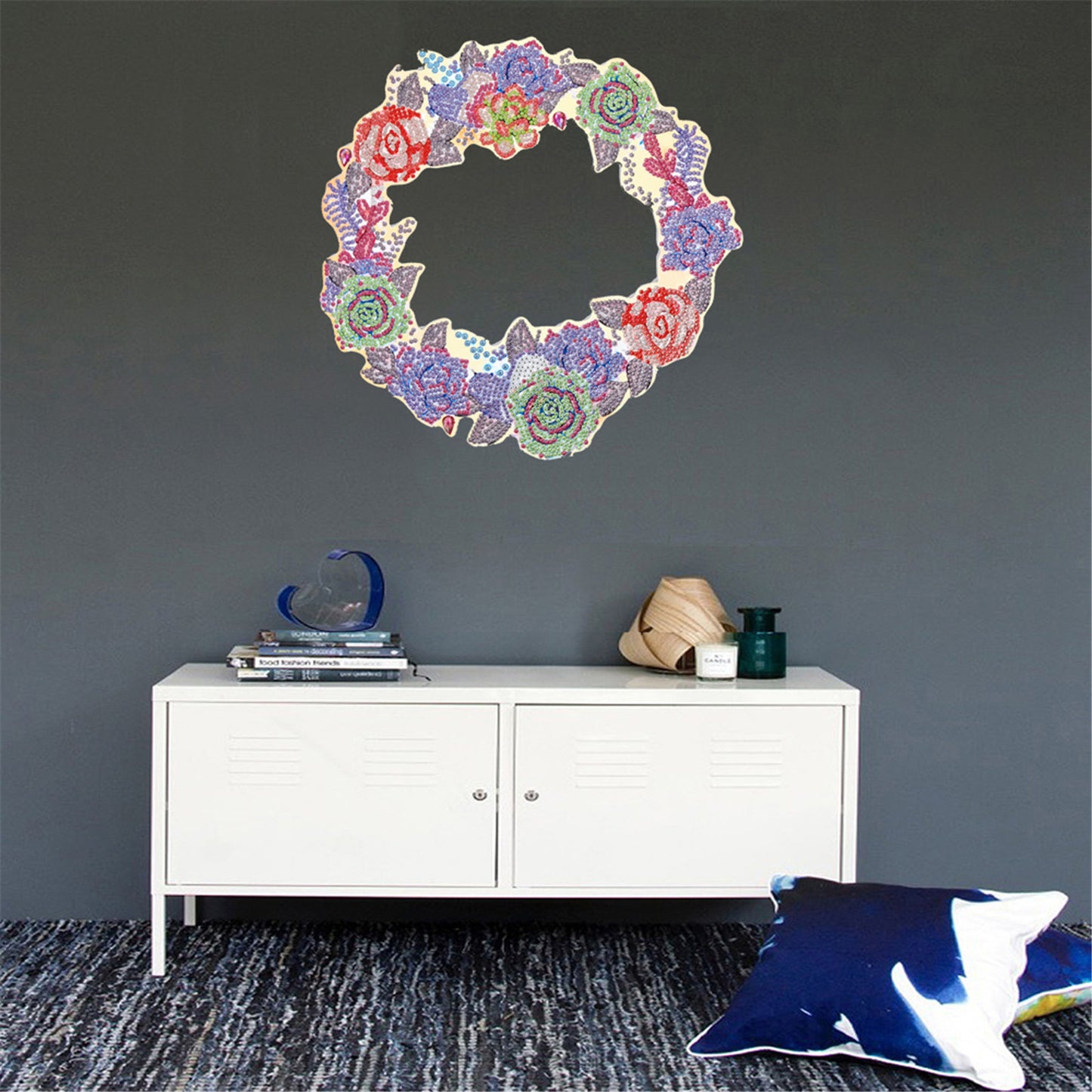 DIY Special-shaped diamond painting wreath | Flower