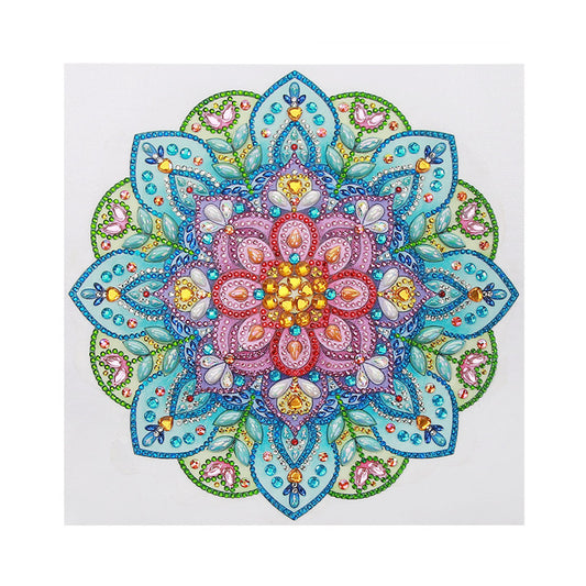 Mandala-abstrakte Kunst-Blume | Kristall Strass | Vollständige runde Diamant-Malkits 