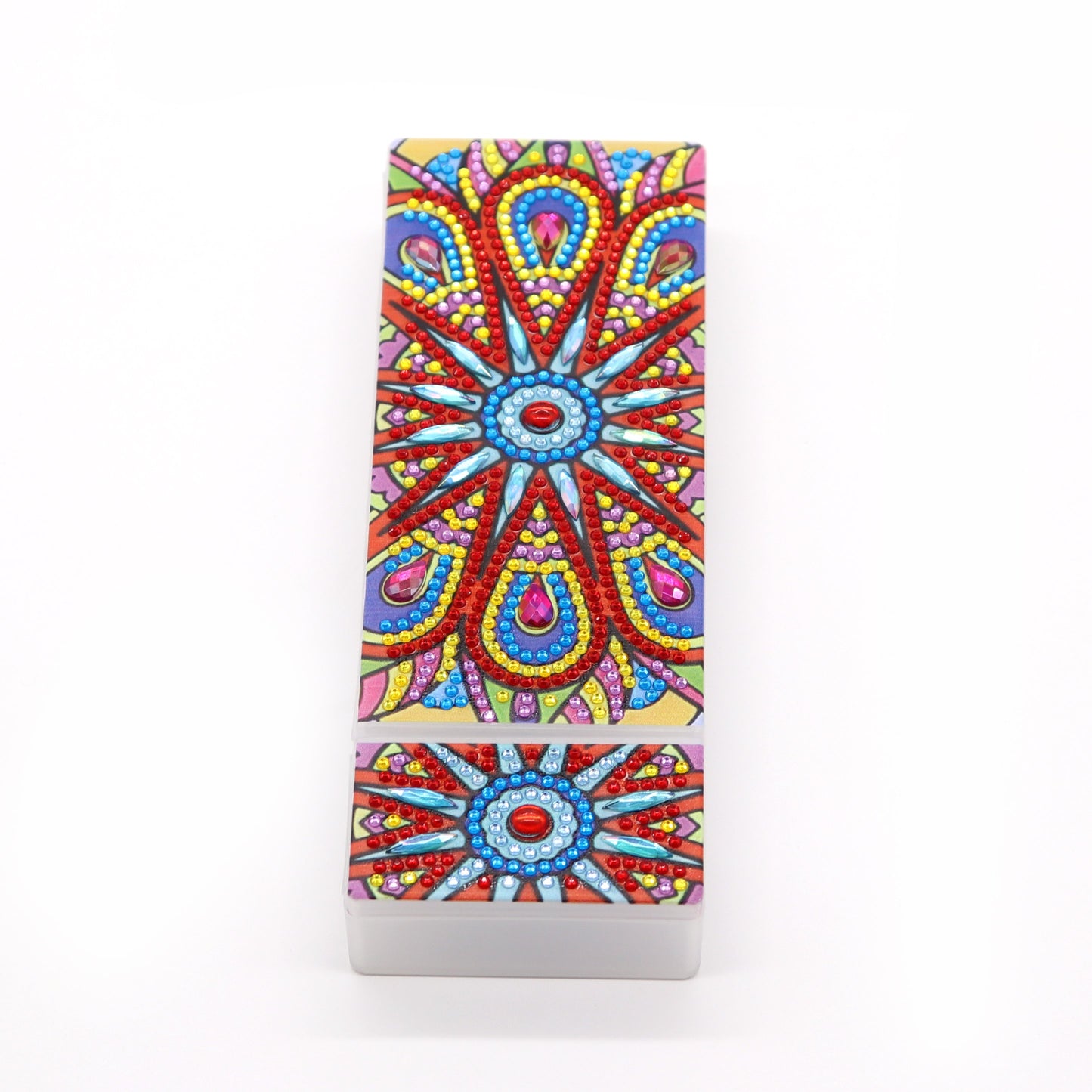 DIY Mandala Shaped Diamond Painting Pencil Box Gift