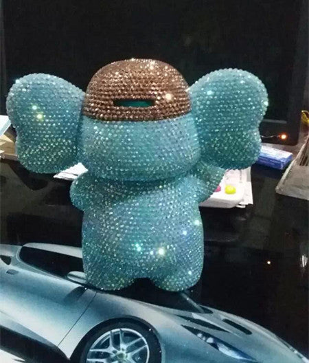 DIY Dumbo - Crystal Rhinestone Full Diamond Painting Piggy Bank (No glue)