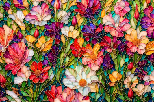 AB Diamond Painting  |  Colorful Flower