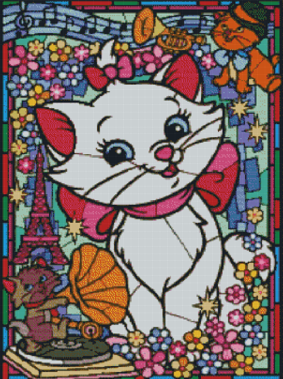 Full Round/Square Diamond Painting Kits | mary the cat