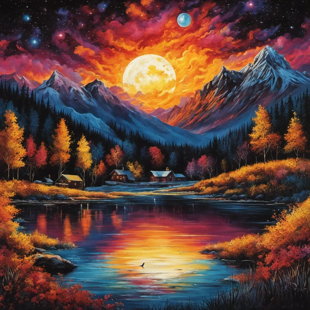 AB Diamond Painting  |  Colorful Scenery